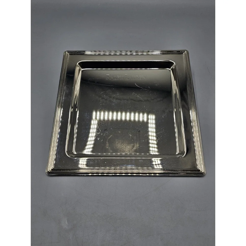 Ralph Lauren Silver-Tone Home Bath Vanity Tray